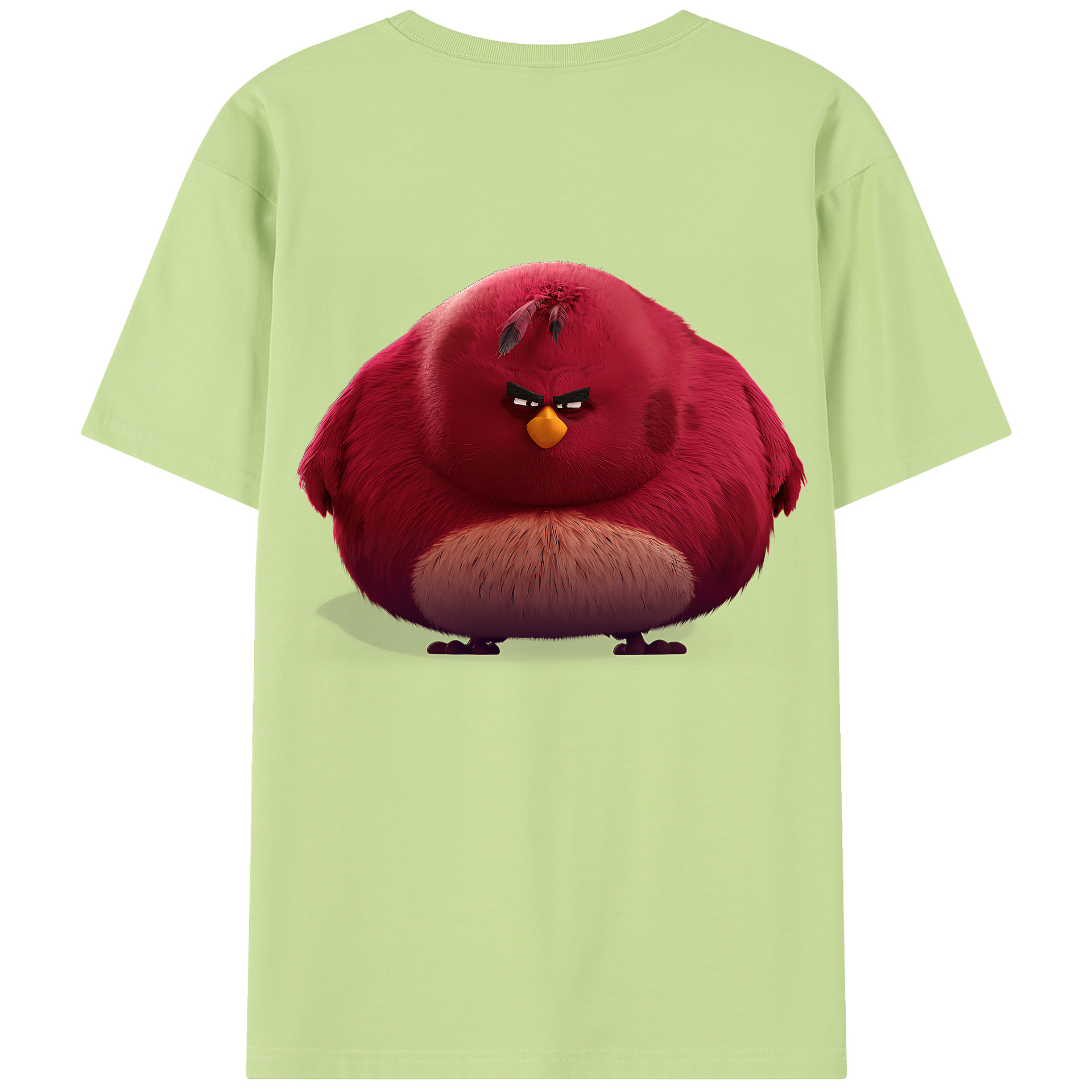 （画像用） Angry Birds アングリーバード 綿100％半袖Tシャツ（背面プリント）
